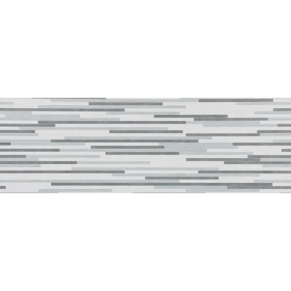 Плитка настенная «Орлеан Полосы» 1М 75x25 см 1.69 м² цвет серый Керамин STLM-2106807