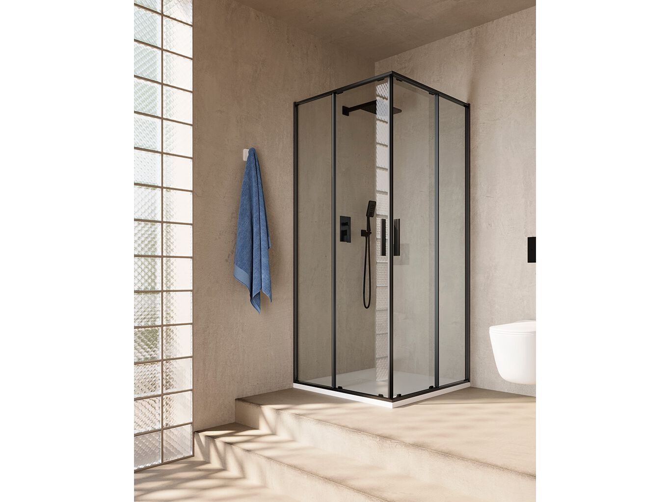 Хрустальная душевая кабина с раздвижной дверью TAMANACO SLIM ARCH-00089142 - Вид №1