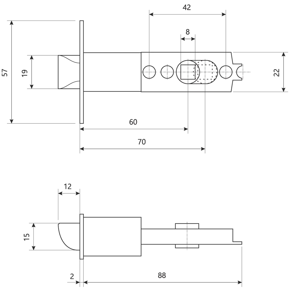 Ручка-кноб AVERS с фиксатором для межкомнатных дверей 18775998 STLM-0898766 - Вид №5