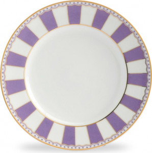 10624207 Noritake Тарелка десертная Noritake "Карнавал" 21см (лавандовая полоска) Фарфор