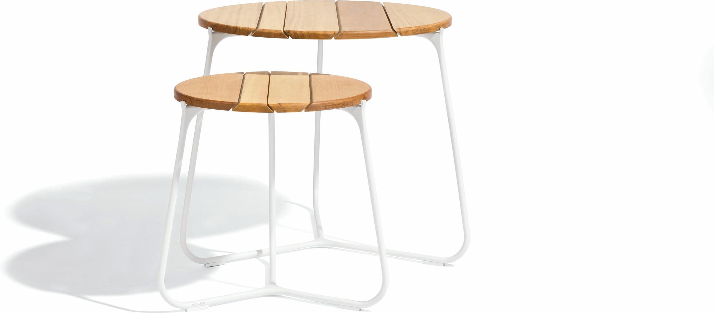Журнальные столики pcsts белые f8 ⌀42см Manutti Mood MNST647 - Вид №1