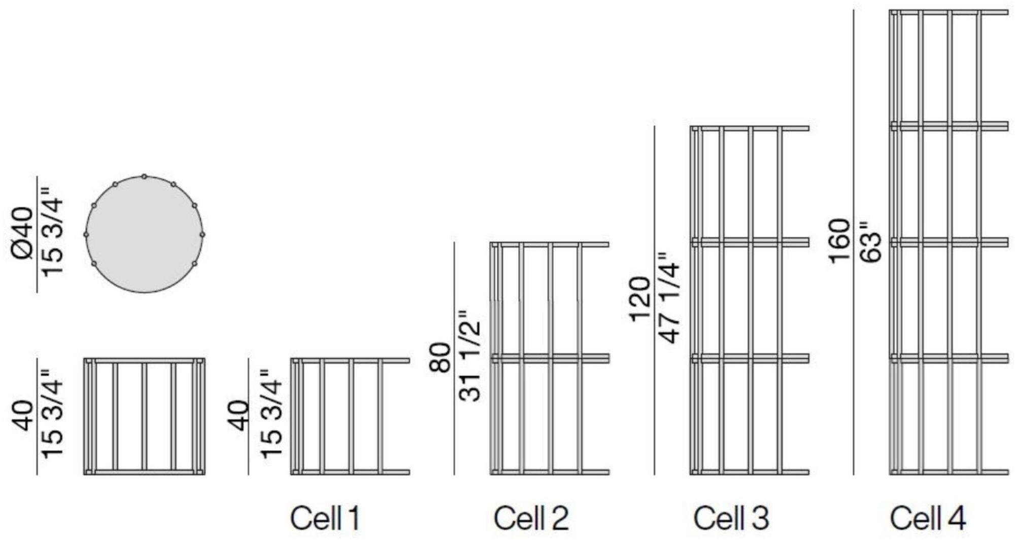 Porada Модульный книжный шкаф из массива дерева Iron sun-id-1428952 - Вид №1