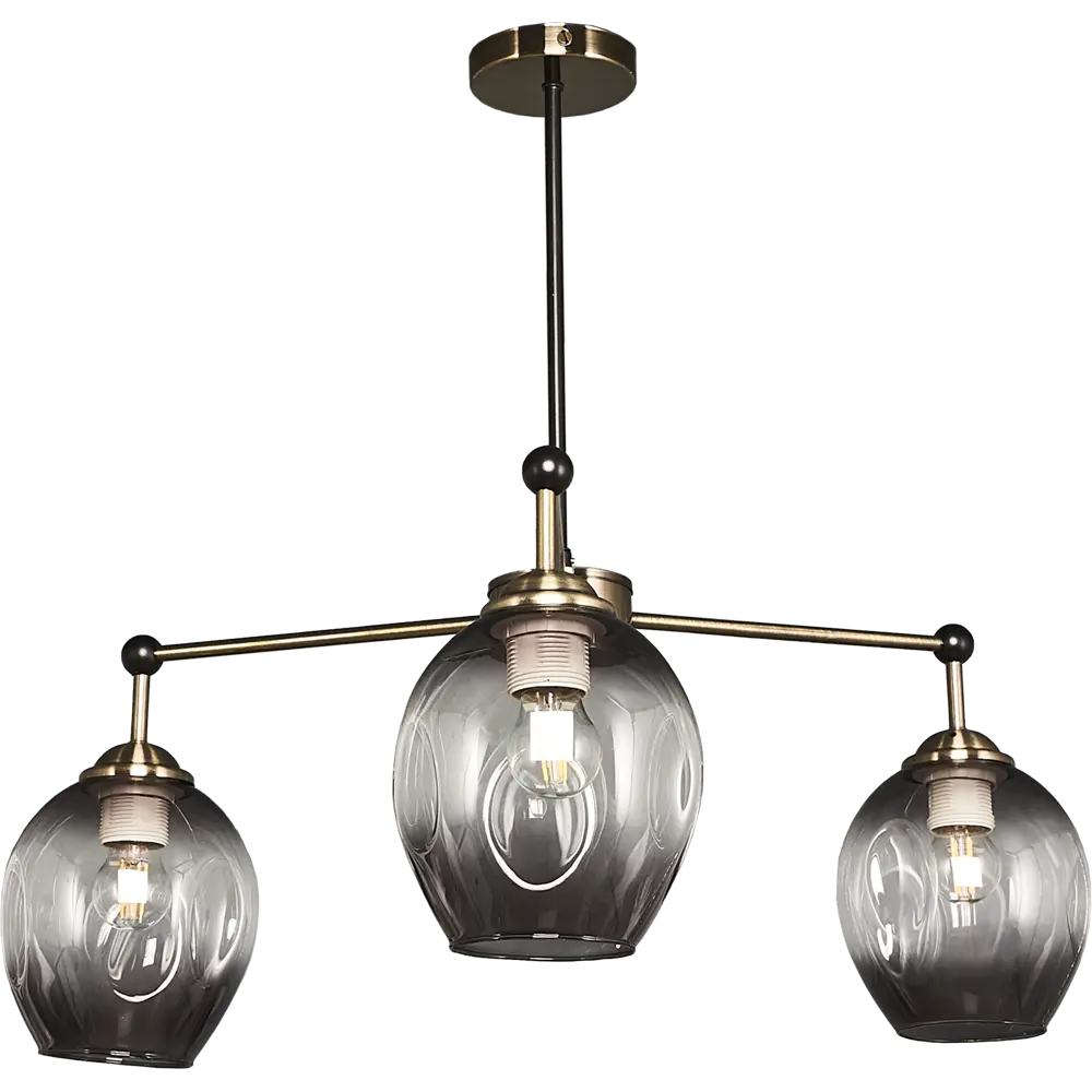 Люстра подвесная Riora L1175, 3 лампы, 8 м², цвет бронза LAMPLANDIA STLM-2128593