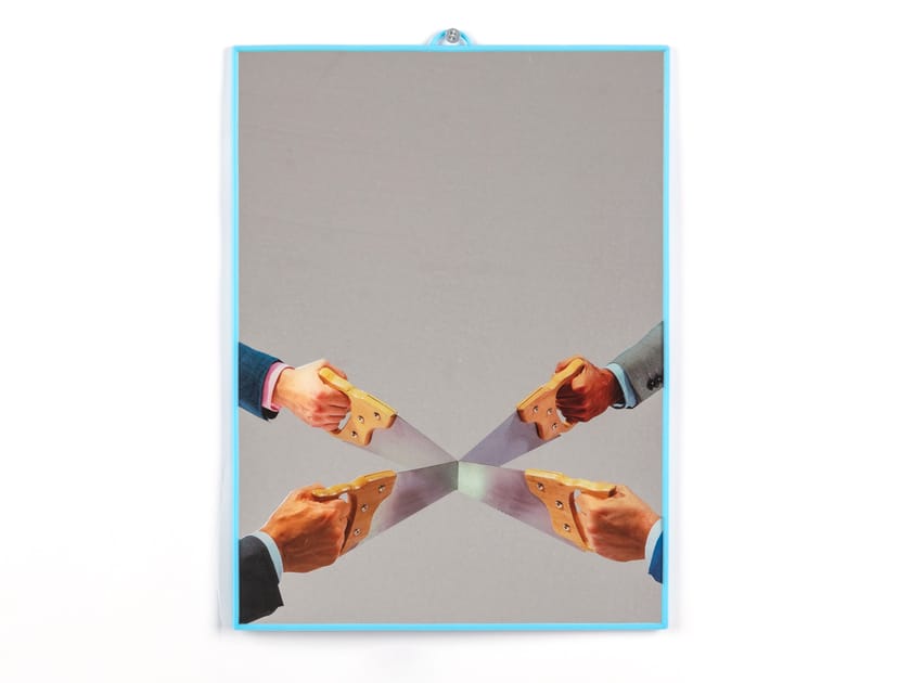 Настенное зеркало с пластиковой рамкой Seletti Seletti wears Toiletpaper ARCH-00056261