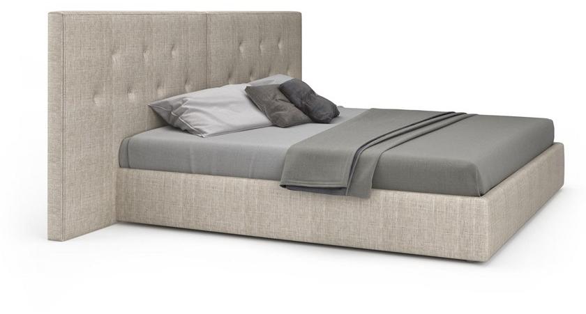 Huppé Двуспальная кровать из ткани с тафтинговым изголовьем Encore 3949u / 3953u HUPPE - Вид №1