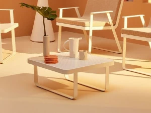 Terraforma Квадратный алюминиевый садовый столик Makemake Mktb606al/1 - mktb606al/2