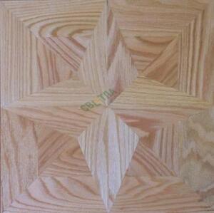 Модульный паркет Светла Инженерный модульный паркет Звезда Dream Castle Модель 74 Красный Лак Дуб Селект (Гладкая) 418х418 мм.