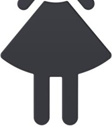 801.91.020 значок женщина HEWI Türzubehör 