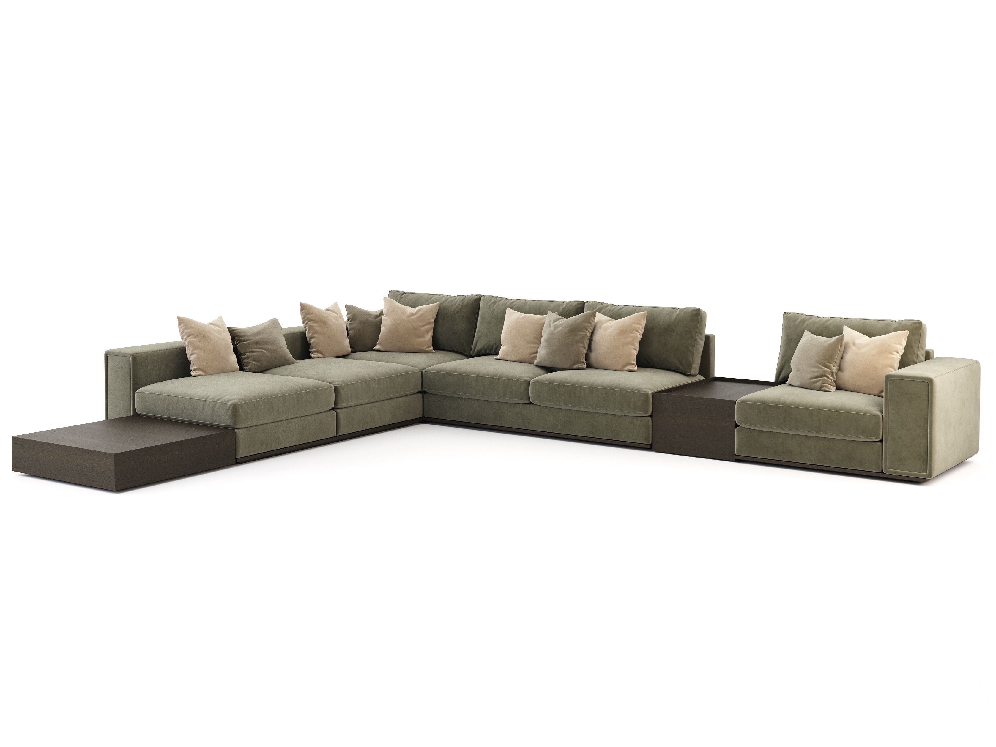 Бархатный угловой диван Stylish Club Sublime ARCH-00074031