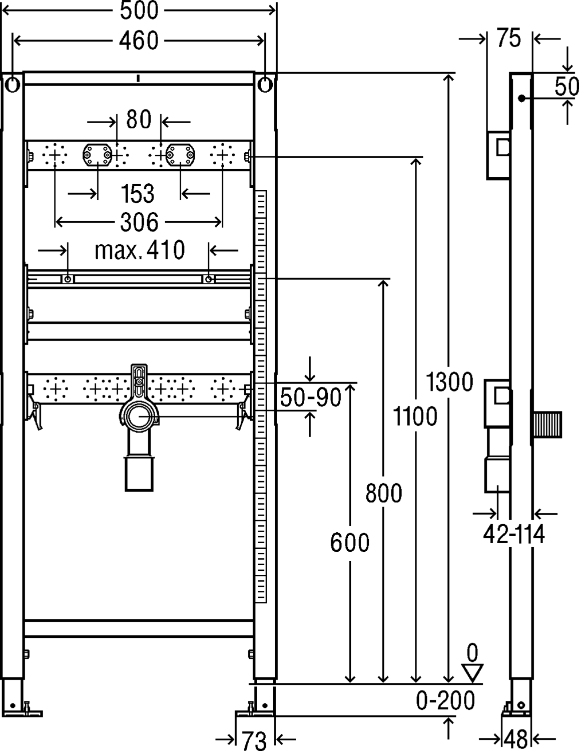 Системная техника  Prevista Dry  Элементы для умывальников VIEGA 776 220 Модель 8540 Santreyd  - Вид №2