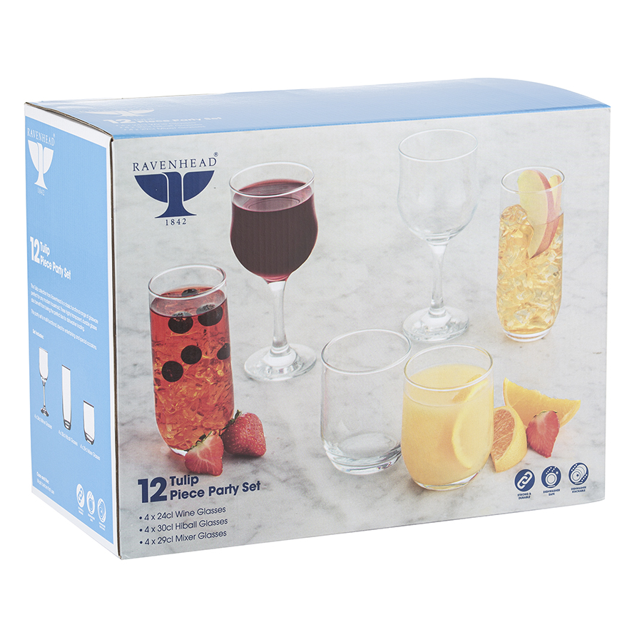 R0041.299 Набор из 4 бокалов и 8 стаканов tulip Ravenhead  - Вид №6