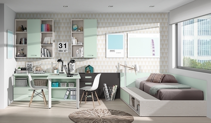 103127 Мебельный комплект с подъемной кроватью Ambiente 29 Arasanz Oslo Santreyd