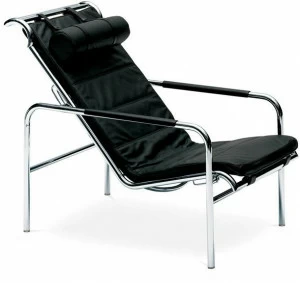 Zanotta Мягкое кожаное кресло для отдыха