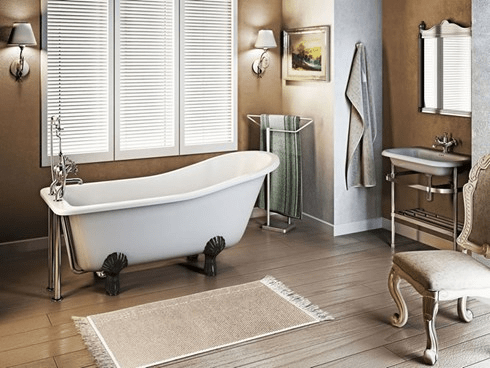 Ванна акриловая Harewood Slipper с ножками L3B Slipper Burlington E1, L3B - Вид №1