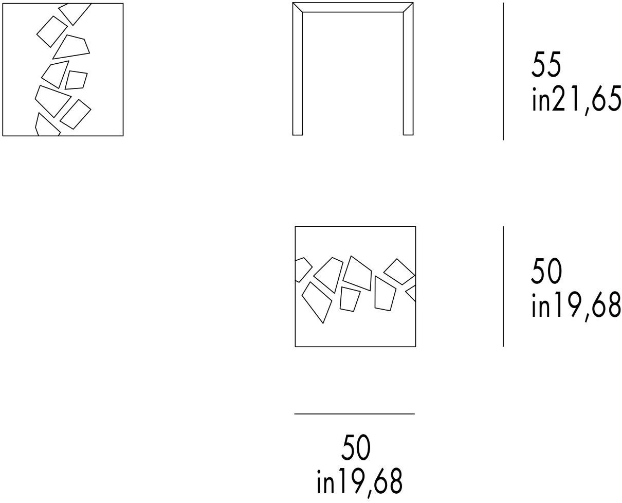 Grilli Журнальный столик квадратный Zarafa 702104 - Вид №1