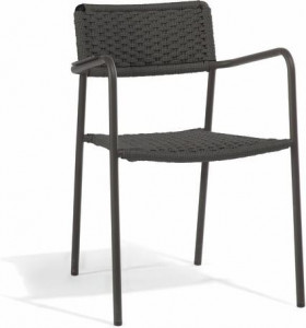 MNST30 Стул лава веревка 11мм антрацит Manutti Echo