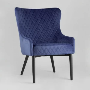 Кресло мягкое с ушами королевский синий "Ститч" STOOL GROUP ДИЗАЙНЕРСКИЕ 00-3881935 Синий