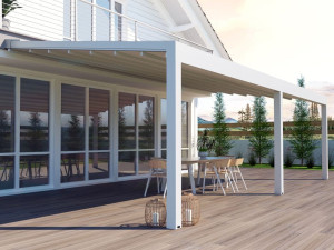 Пергола с раздвижной крышкой