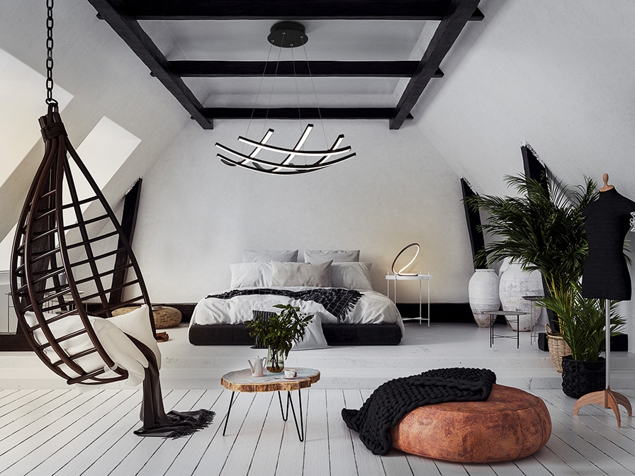 108975 Подвесной светильник 60Ø черный Schuller Trama II  - Вид №3