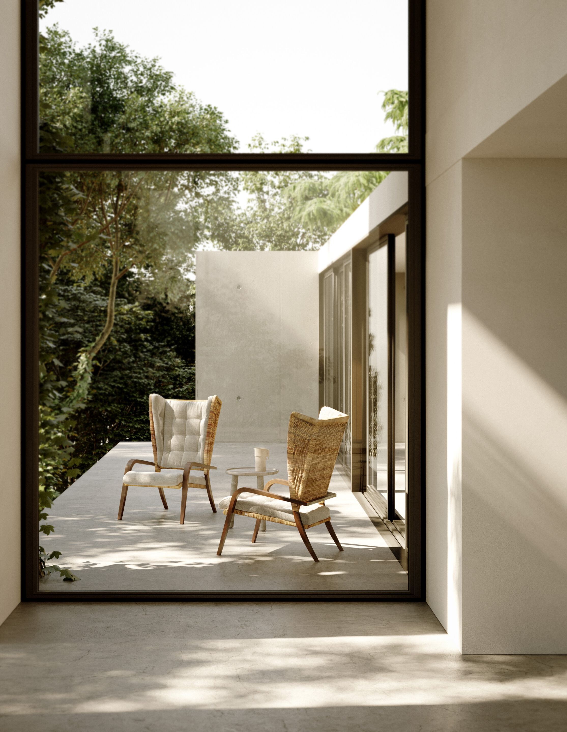 Плетеное кресло с подлокотниками Exteta Franco Albini Re-edition ARCH-00074498 - Вид №8