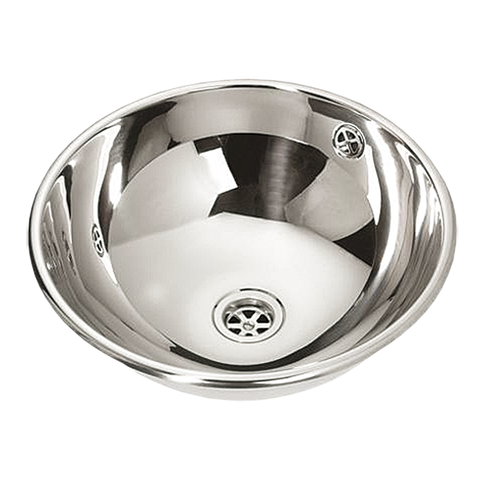 93458 Нержавеющий углублённый круглый умывальник, Ø 360 мм SANELA 