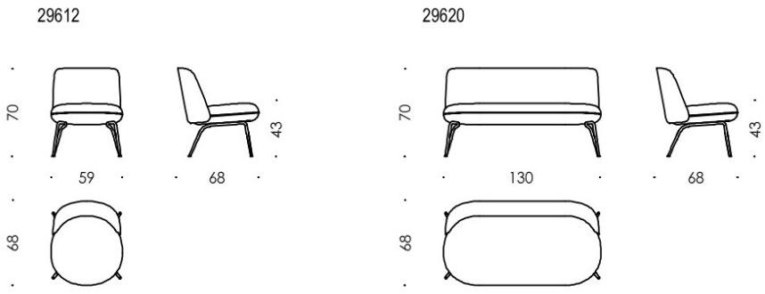 Wittmann Кресло из ткани с подлокотниками Merwyn sun-id-1446778 - Вид №7