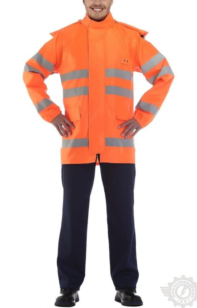 5029702 Куртка-ветровка с СОП оранжевая  Распродажа спецодежды  размер 52-54/170-176 Спецодежда  - Вид №3
