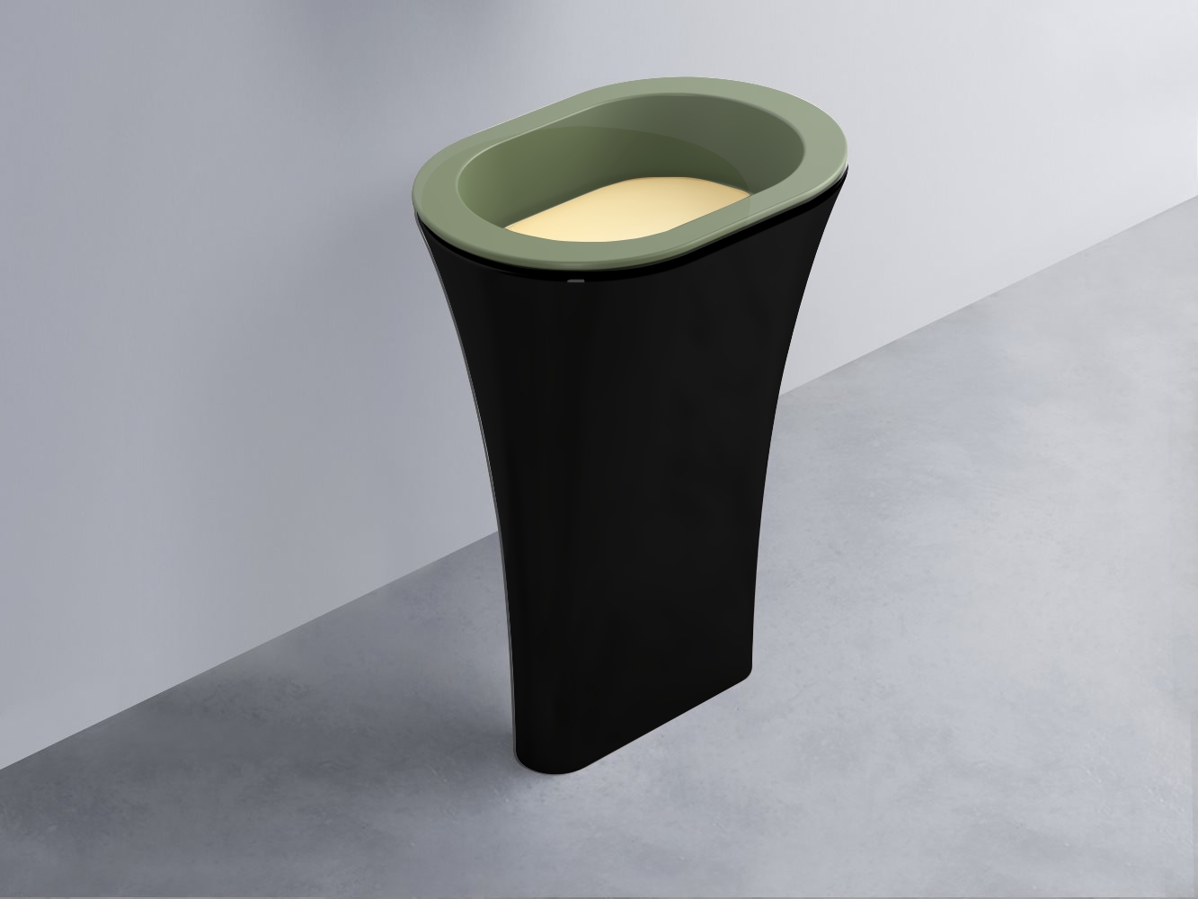 AMLA65-AG+AMPILO-CN+AMCOLO-N Раковина Amedeo Ovale отдельностоящая cielo Enjoy + Amedeo Ceramica Cielo