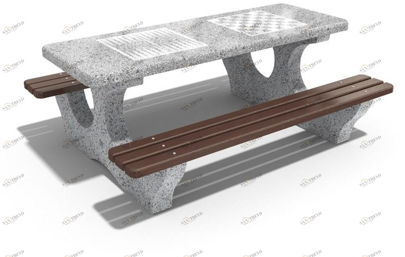 ENCHO ENCHEV - ETE Бетонный стол для общественных мест / игровой стол  115 