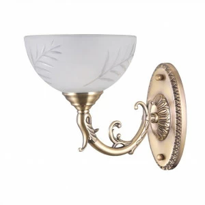 Бра со стеклянным плафоном белое "Кремона" CL406313 CITILUX КРЕМОНА 00-3930517 Белый;золото