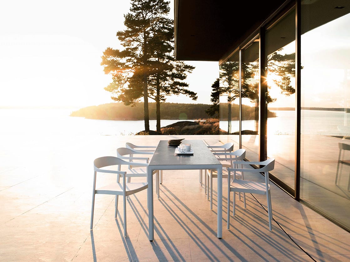 Керамический прямоугольный садовый стол TRIBÙ Illum ARCH-00140536 - Вид №3