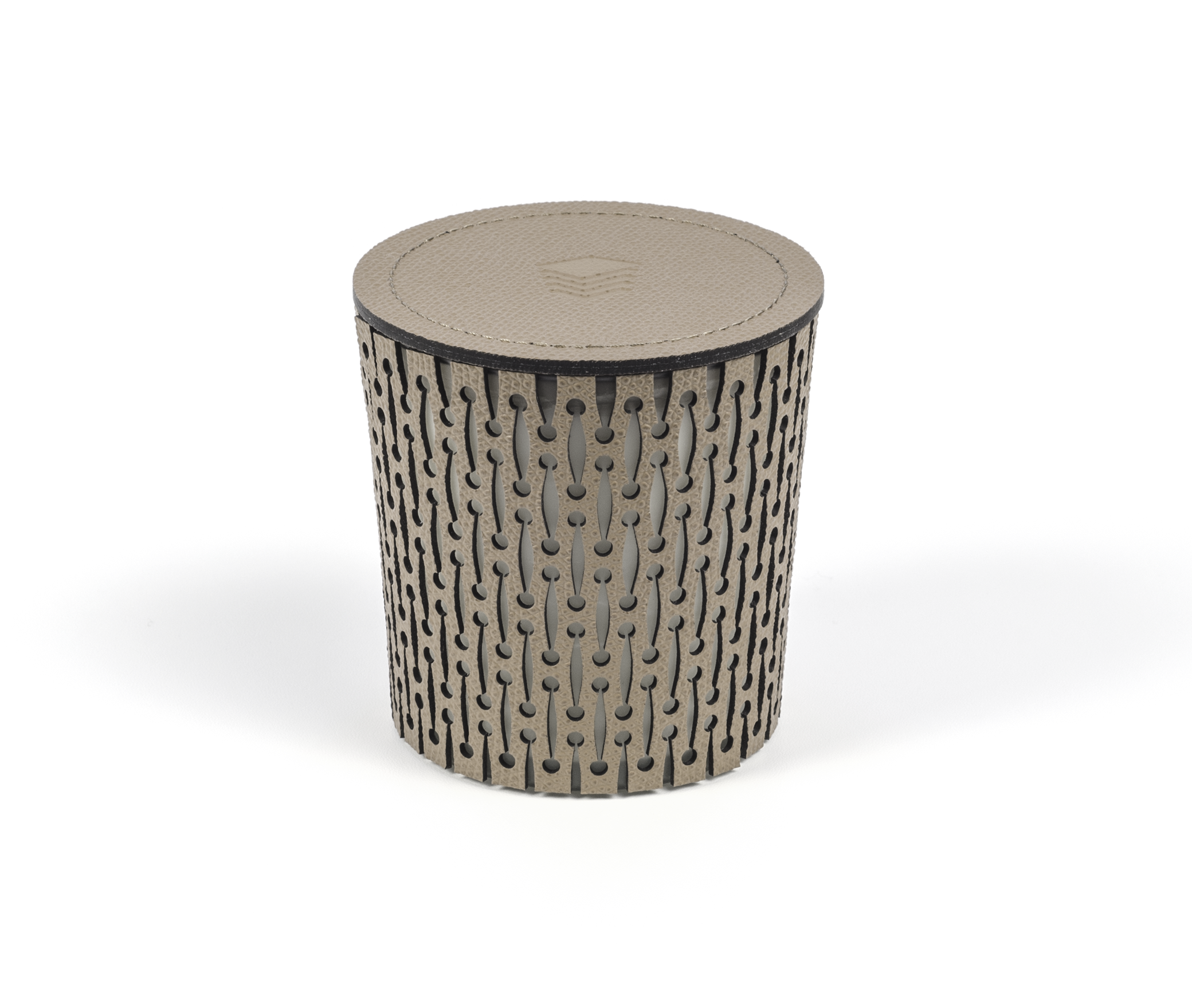 Свеча Pinetti - Ø9XH9 см / регенерированная зернистая кожа_кремовый 00.106.083.027 - Вид №4