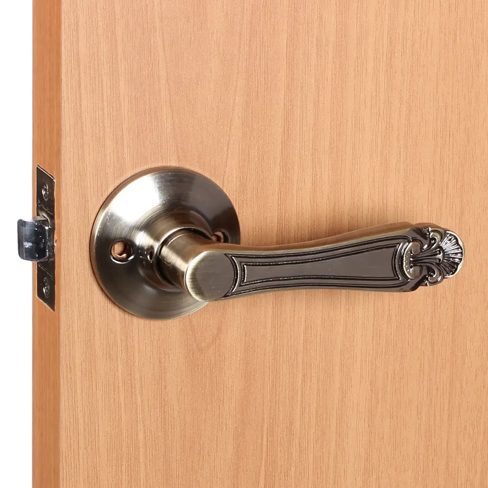 Ручка защелка 637/BL АB-E (бр) кл/фик FUARO STLM-2148104 - Вид №4