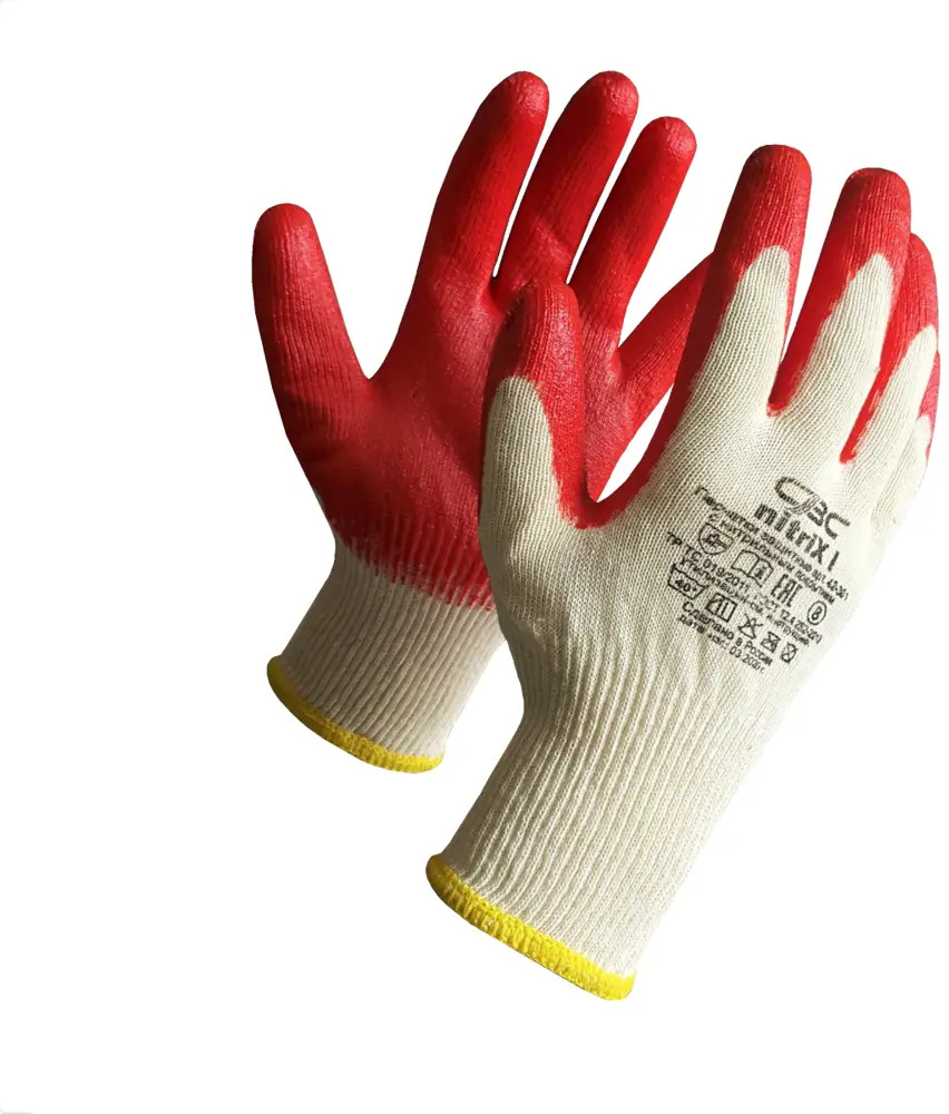 Нитриловые обливные перчатки CBC с усиленной защитой размера M 84586626