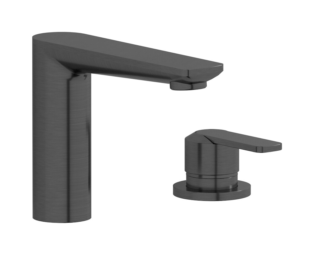 умывальник на 2 отверстия WE ARE IB c6394cs Brushed Black Chrome C-67