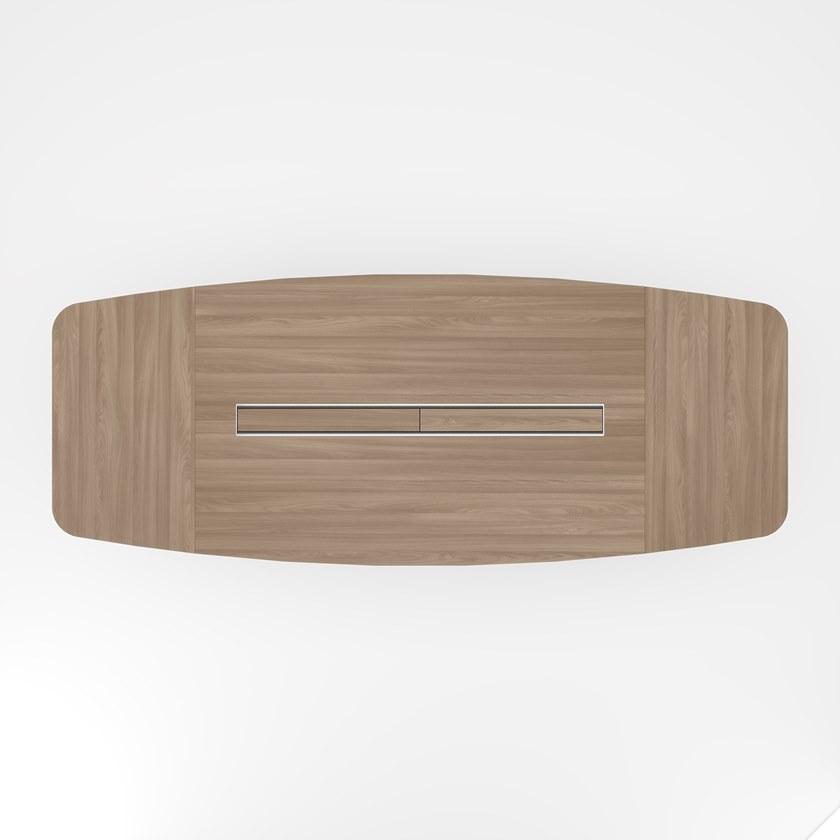 PROF Прямоугольный стол для совещаний с системой управления кабелями Slim sun-id-1395706 - Вид №6