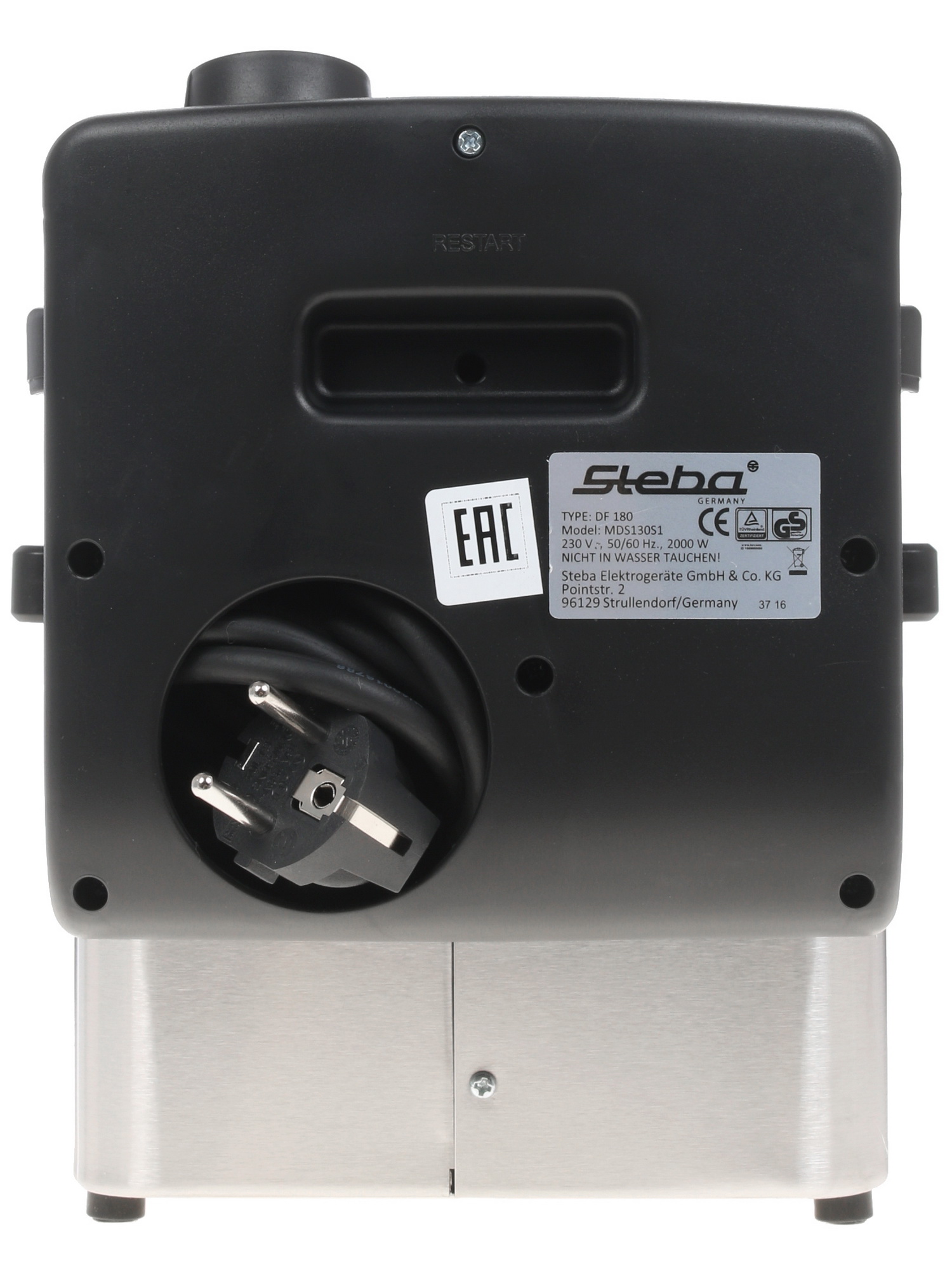 1122177 Фритюрница Steba DF 180 серебристый STDN-0022119 - Вид №6