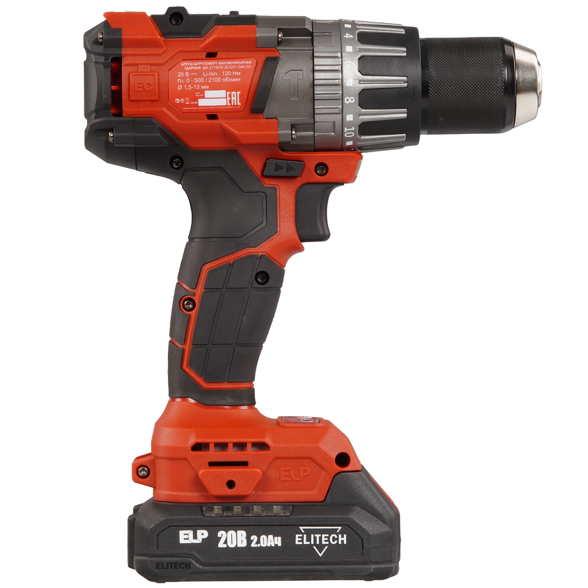 Дрель-шуруповерт Elitech ДА 21УБЛ2 9205808 STDN-0137104 - Вид №2