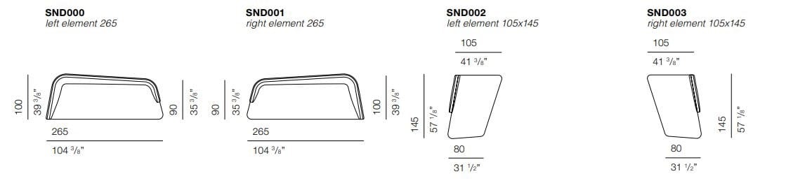 Тканевый диван с полуостровом BODEMA SOUND ARCH-00037407 - Вид №2