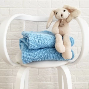 Плед NESTOR blue APERO ВЯЗАНЫЕ, ОДНОТОННЫЕ 010315 Голубой