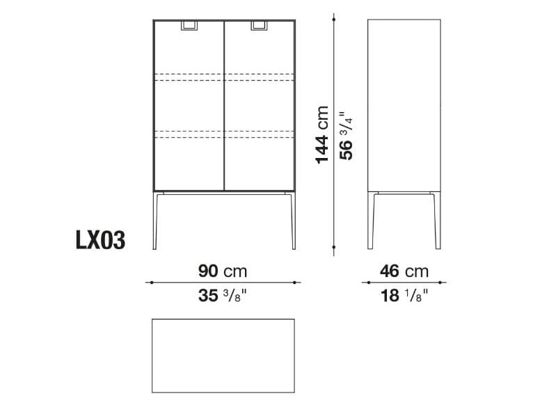 Шкаф с распашными дверцами Maxalto ARCH-00135777 - Вид №5