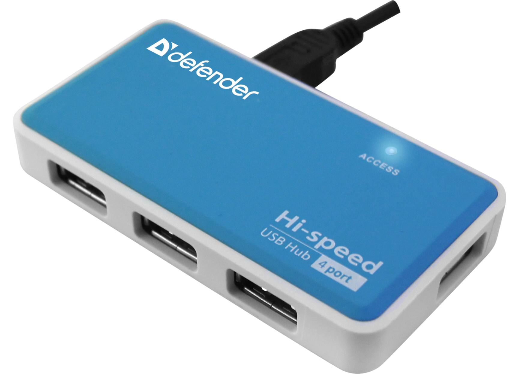 83503 универсальный usb разветвитель quadro power usb2.0, 4порта, блок питания2a Defender Santreyd  - Вид №1