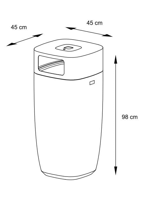 Наружные бетонные стойки для мусора Kremen ARCH-00113392 - Вид №23