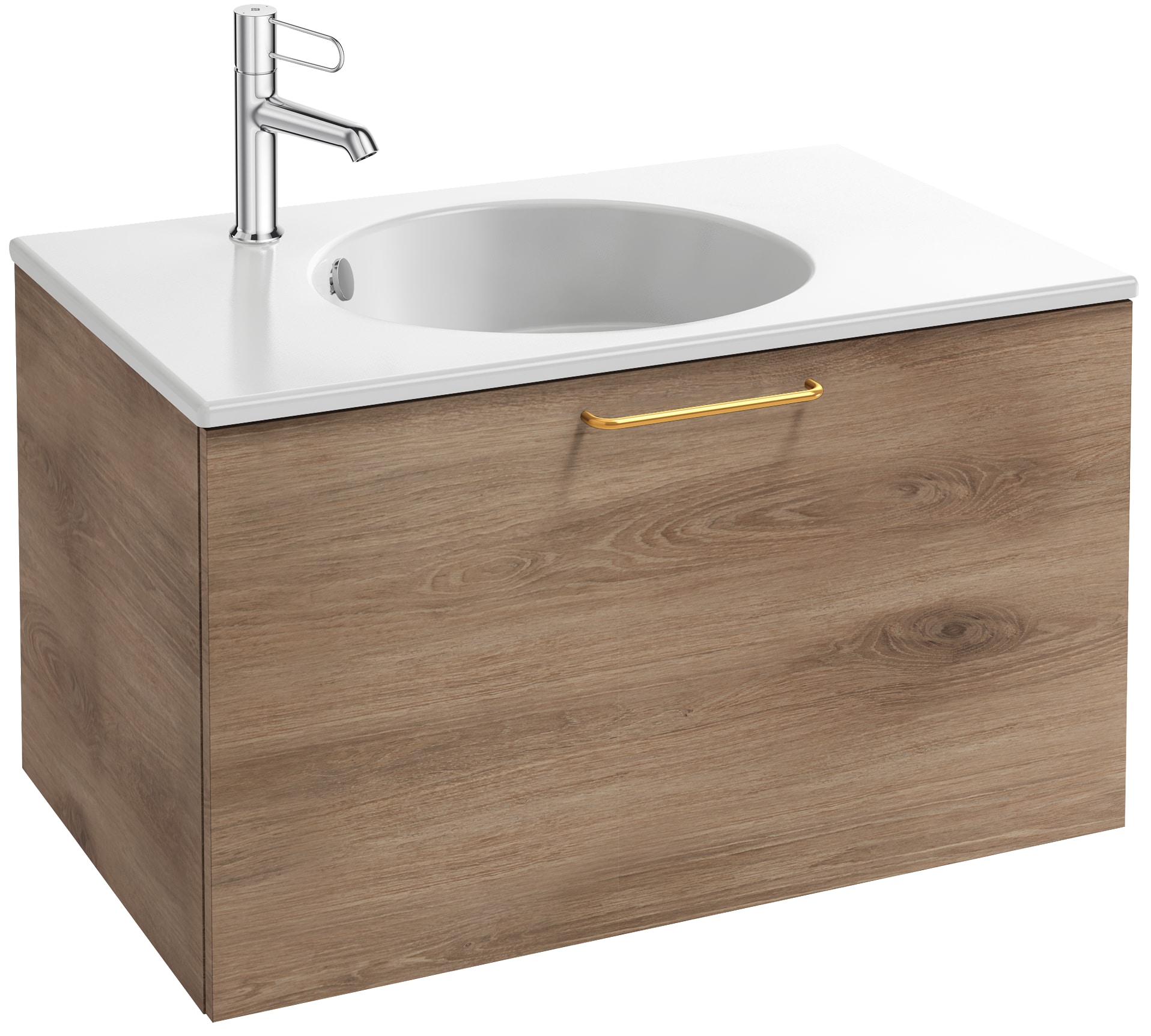 EB2511-R8-N14 Тумба под столешницу 70 см, 1 верхний ящик, золотая ручка JACOB DELAFON ODÉON RIVE GAUCHE ODEON RIVE GAUCHE