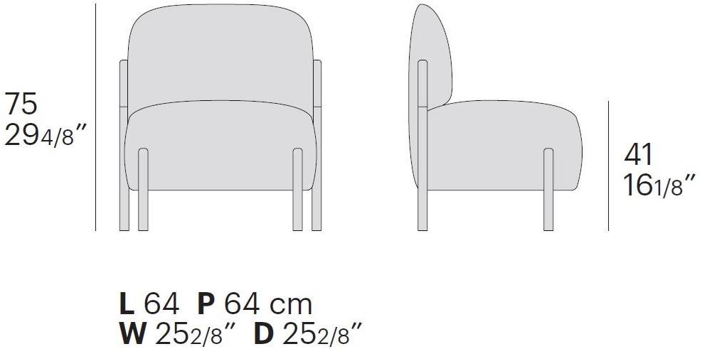 Bolzan Letti Кресло из ткани Flag sun-id-1481622 - Вид №5
