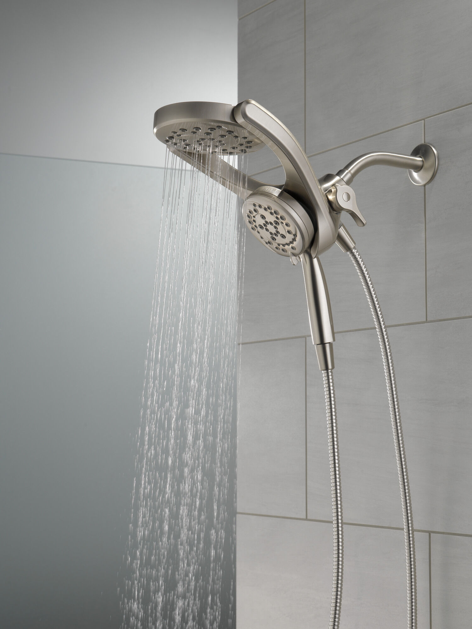 HydroRain® 4-настройка душевая лейка два в одном Delta Faucet 75699SN - Вид №14