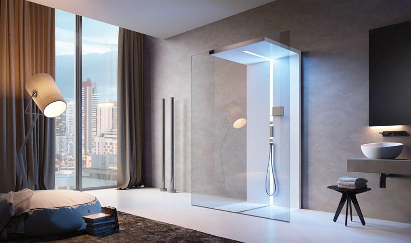 Gruppo Treesse Прямоугольная душевая кабина из стекла Sistema doccia sun-id-1463134 - Вид №1