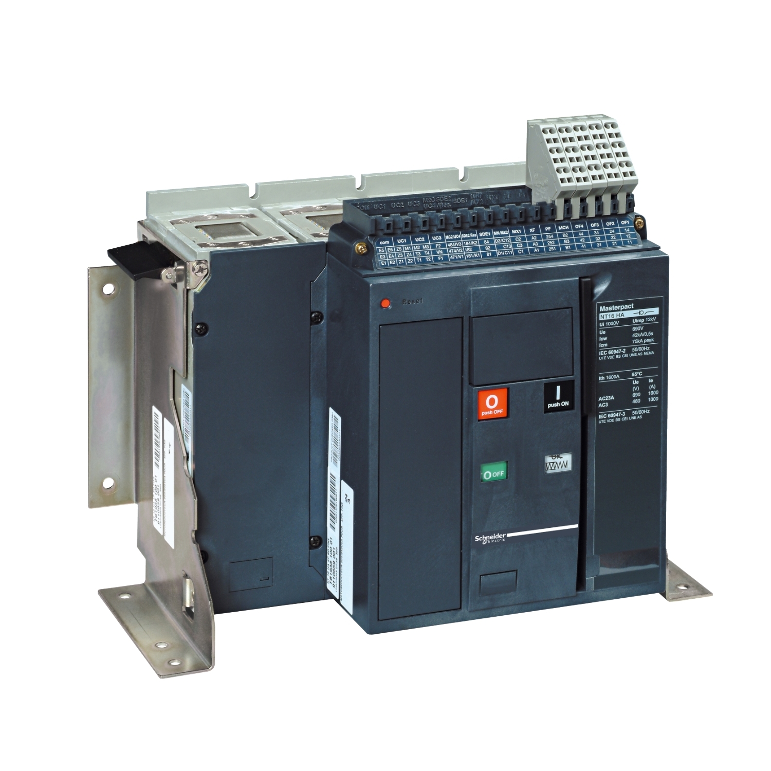 47160 NT 06 HA 4P СТАЦИОНАРНЫЙ_ТОЛЬКО В СОСТАВЕ КОНФИГУРИРУЕМЫХ АППАРАТОВ Schneider Electric Masterpact 