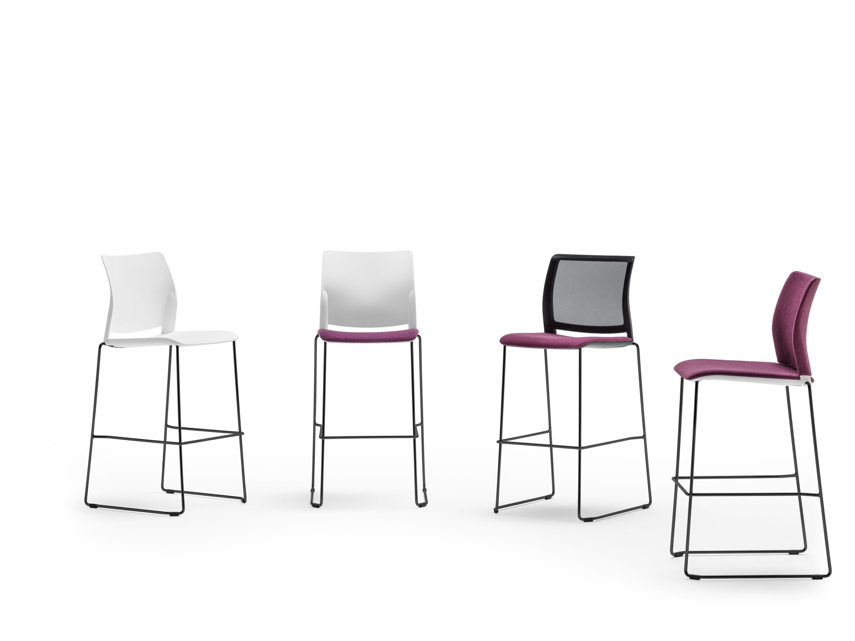 Стул для саней из инженерного пластика с мягким сиденьем Bralco Hub ARCH-00107993