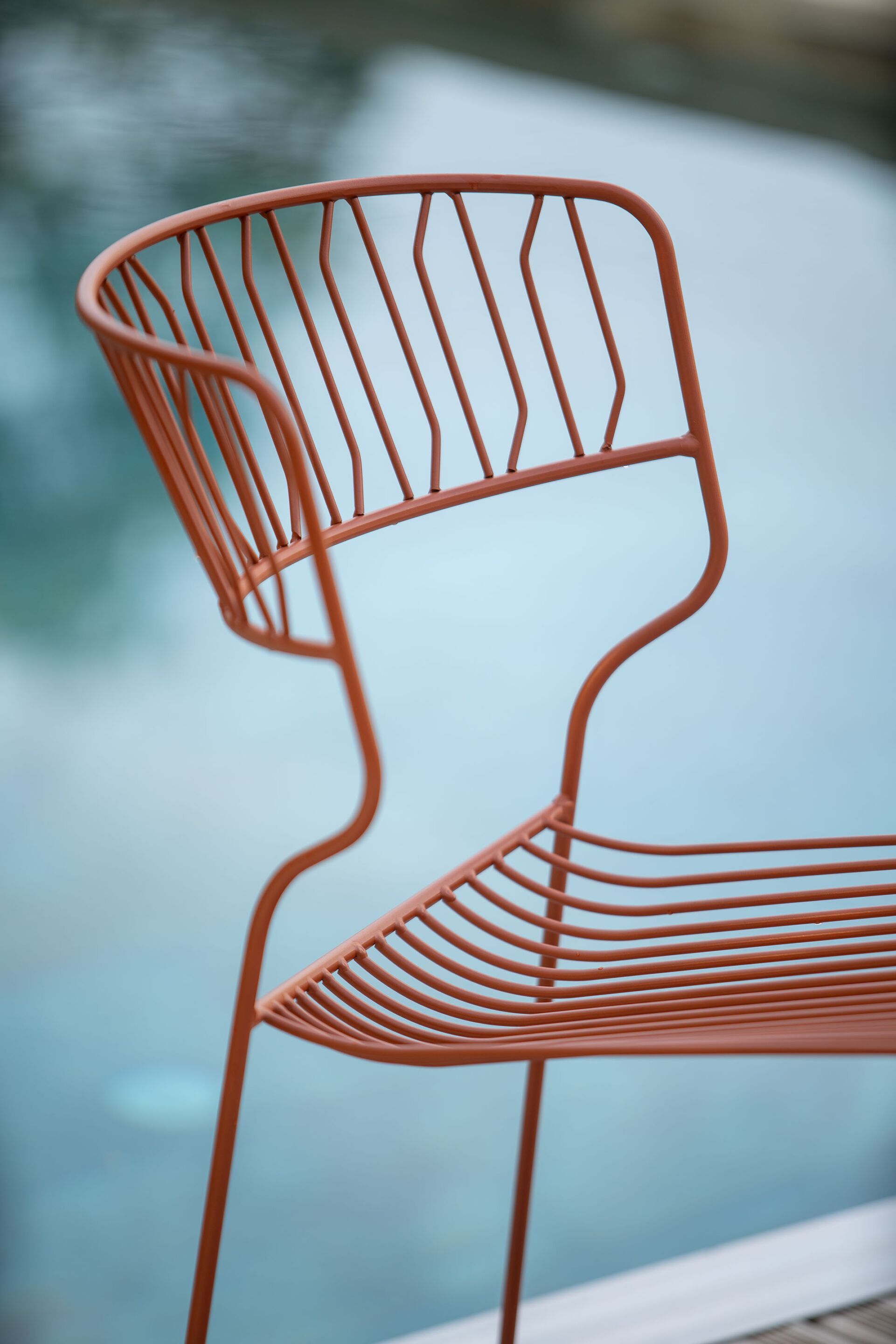 Стальной штабелируемый садовый стул с порошковым покрытием iSimar Мартини ARCH-00089273 - Вид №8